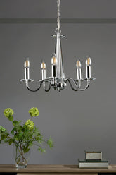 Laura Ashley Blake 5 Light Crystal Chandelier